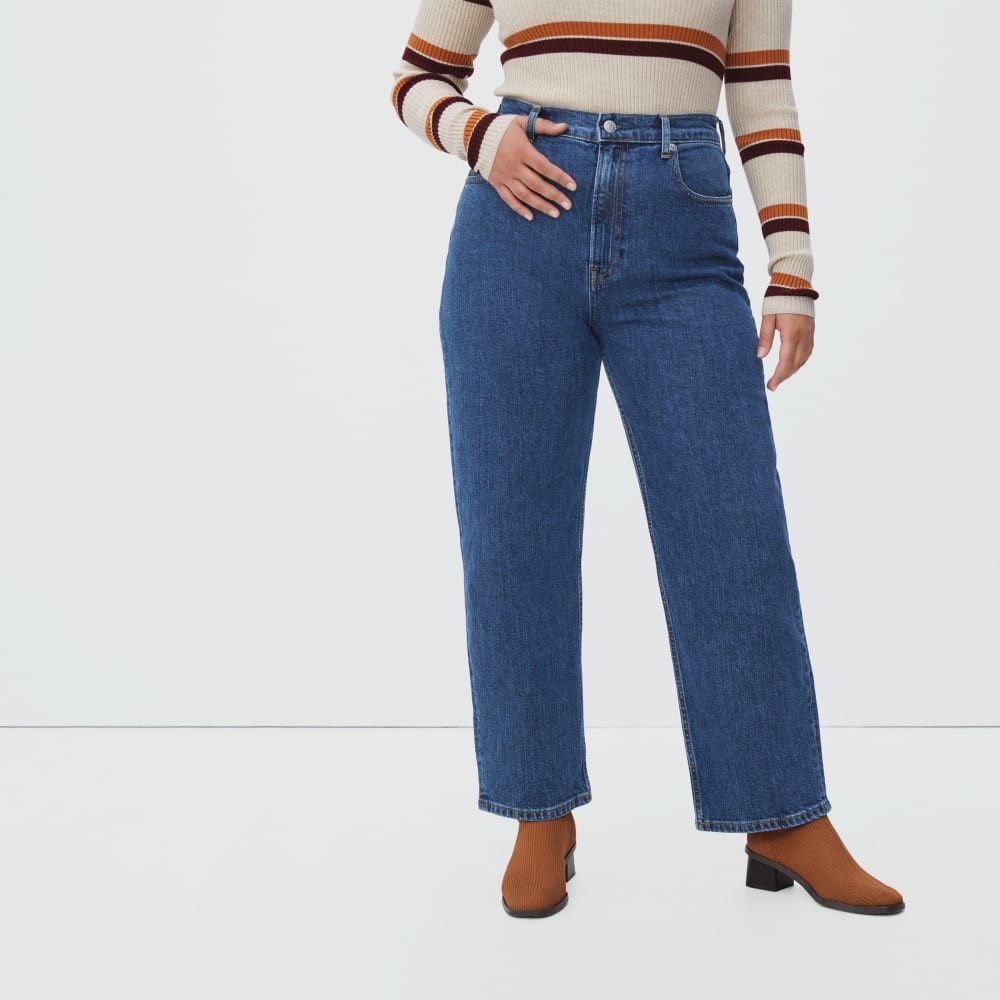 Everlane The Way High Jean in organic cotton, size 28 Crop